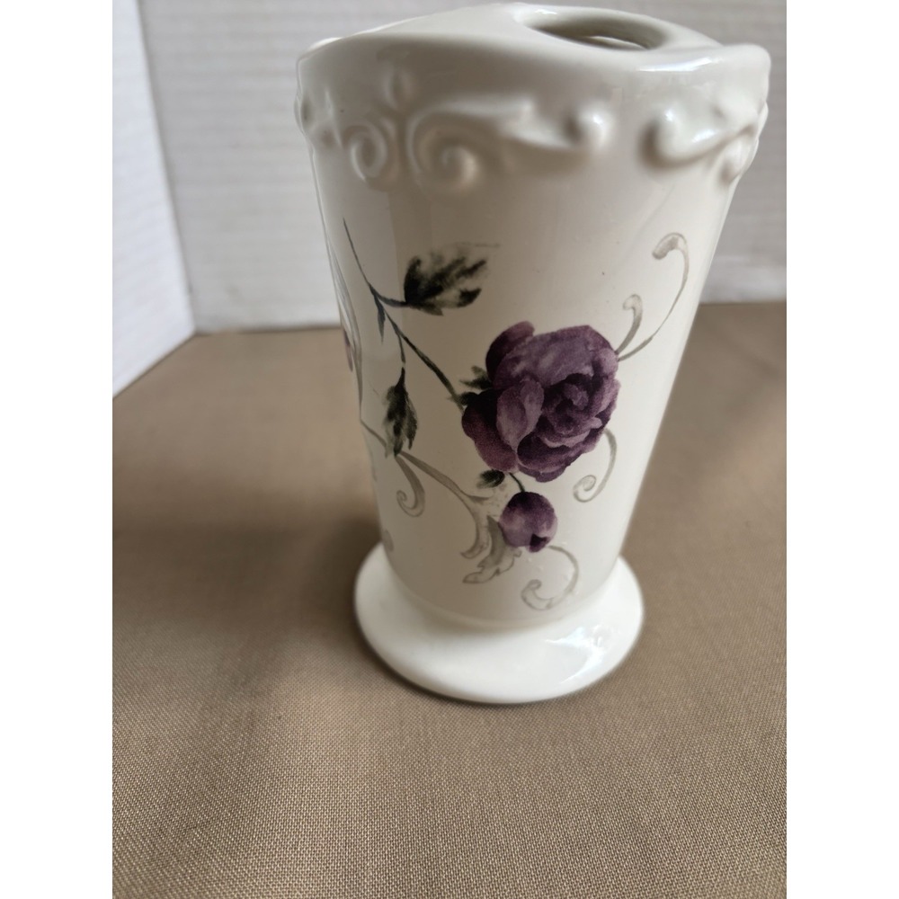 Croscill Purple Roses Toothbrush Holder Croscill Chambord Jubilee Bordeaux